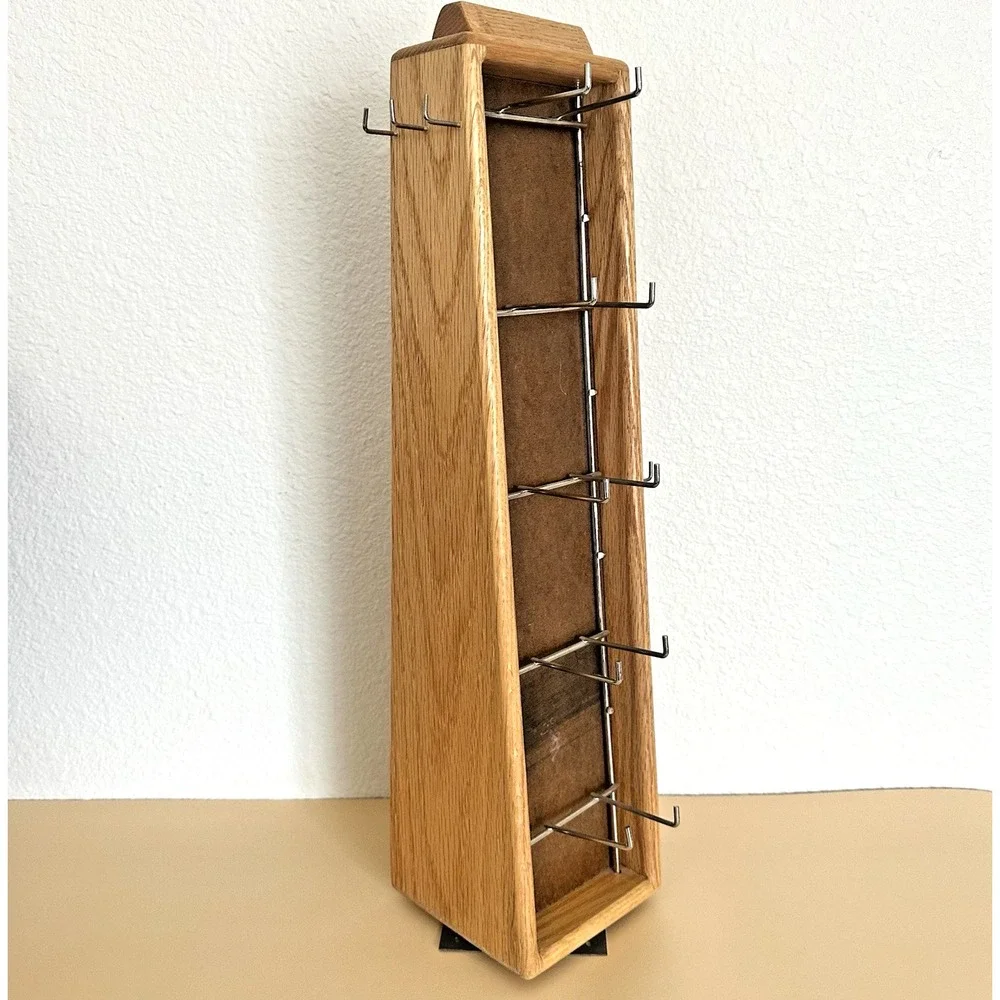 Wood Rotating Jewelry Display Stand 21.5